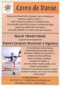 SIGALENS - Cours de danse
