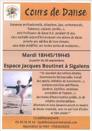 SIGALENS - Cours de danse